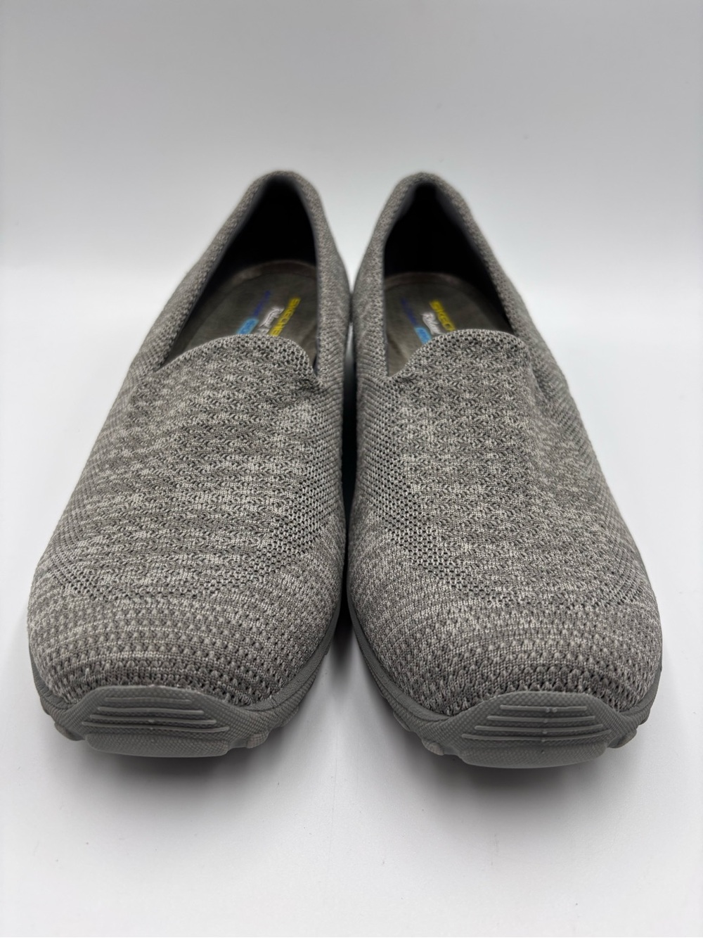 Skechers Women's Gray Relaxed Fit Reggae Fest Willows Vibe Comfort Shoes Size 11